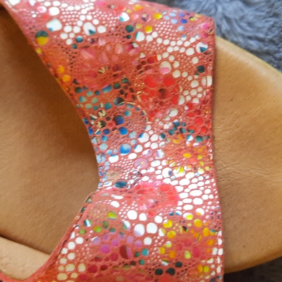 Genuine leather platform sandals size 8 - Picture 6 of 8